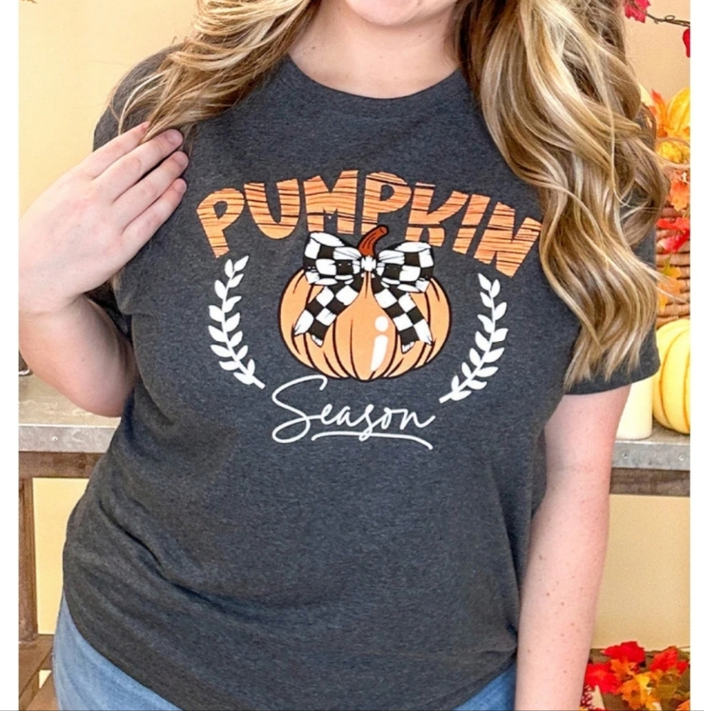 NEW Pumpkin Season Bow Tee